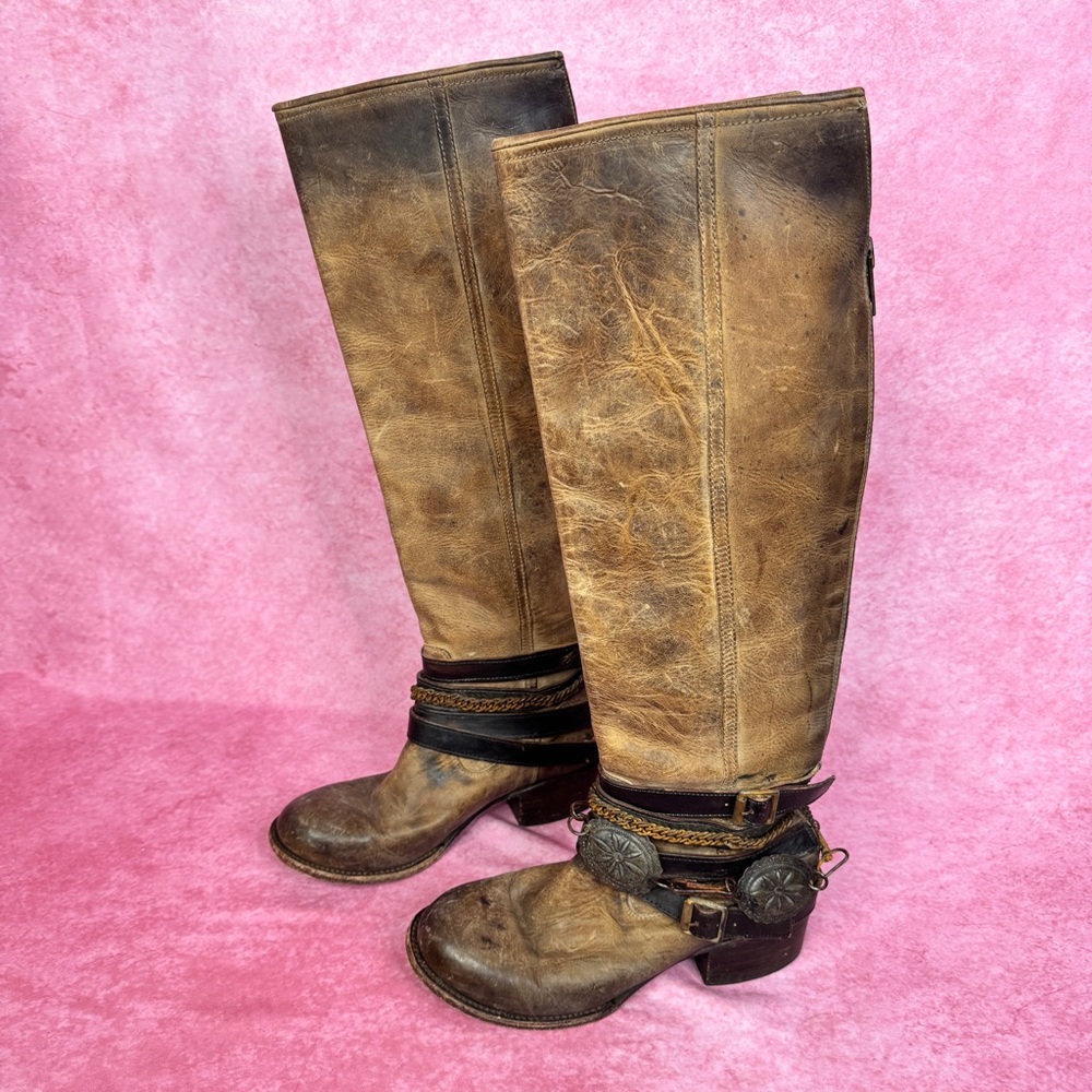 Brown Leather Knee-High Boots READ DESCRIPTION, IMPORTANT